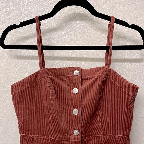 Corduroy Overall Dress - Picture 1 of 2